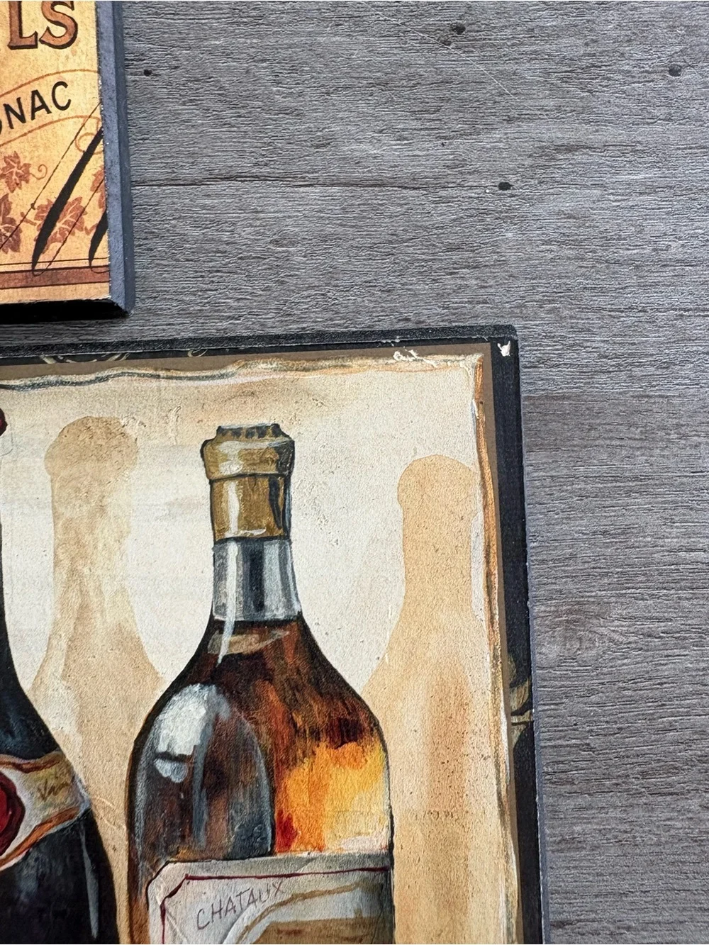 Wine Bottle Vintage Art Prints - Set of 2
